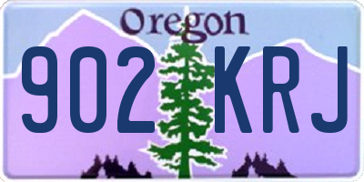 OR license plate 902KRJ