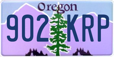 OR license plate 902KRP