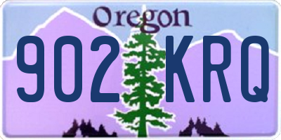 OR license plate 902KRQ