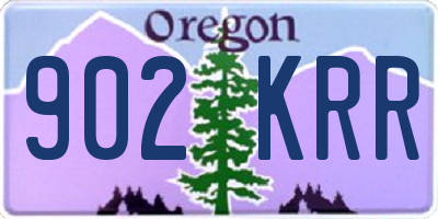 OR license plate 902KRR