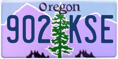 OR license plate 902KSE