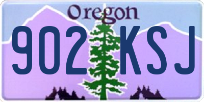 OR license plate 902KSJ