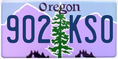 OR license plate 902KSO