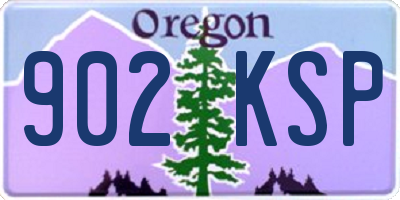OR license plate 902KSP