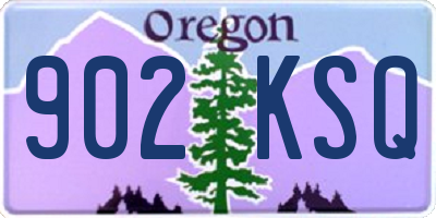 OR license plate 902KSQ