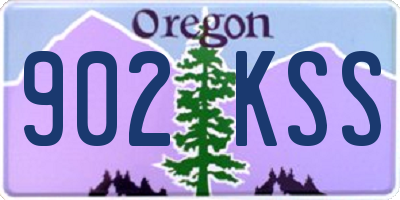 OR license plate 902KSS