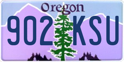 OR license plate 902KSU