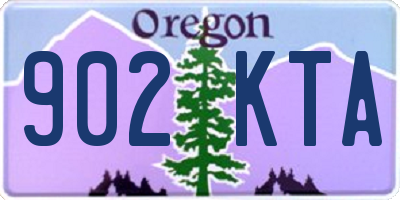 OR license plate 902KTA