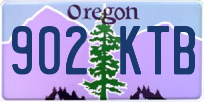 OR license plate 902KTB