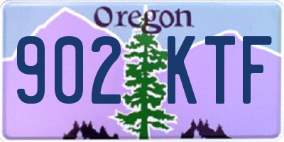 OR license plate 902KTF