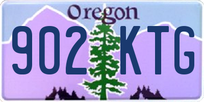 OR license plate 902KTG