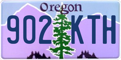 OR license plate 902KTH