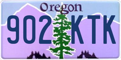 OR license plate 902KTK