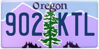 OR license plate 902KTL