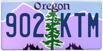 OR license plate 902KTM
