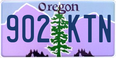 OR license plate 902KTN