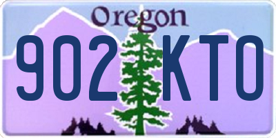 OR license plate 902KTO