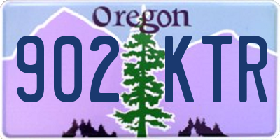 OR license plate 902KTR