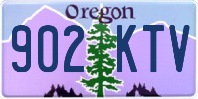 OR license plate 902KTV