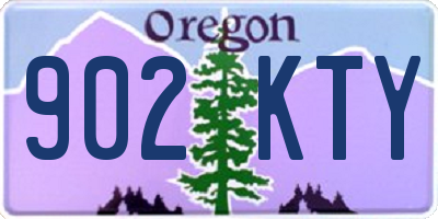 OR license plate 902KTY