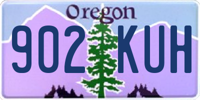 OR license plate 902KUH