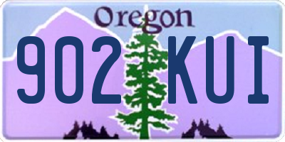 OR license plate 902KUI