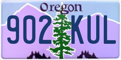 OR license plate 902KUL