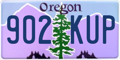OR license plate 902KUP