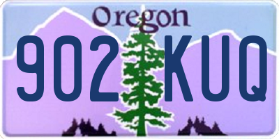 OR license plate 902KUQ