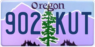OR license plate 902KUT