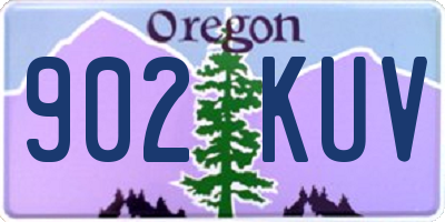 OR license plate 902KUV