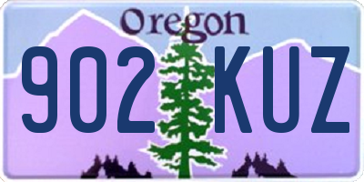 OR license plate 902KUZ
