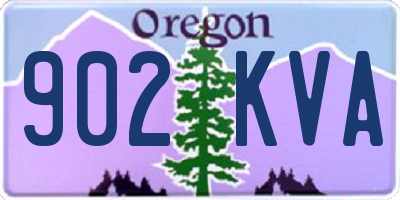 OR license plate 902KVA