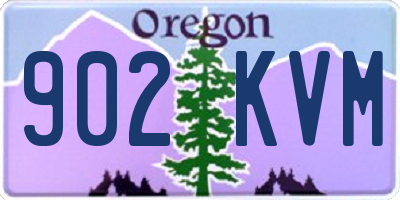OR license plate 902KVM