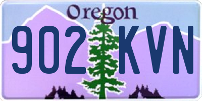 OR license plate 902KVN