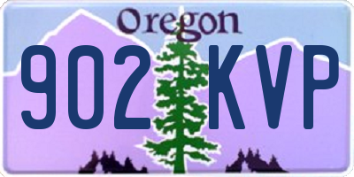 OR license plate 902KVP