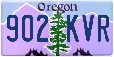 OR license plate 902KVR
