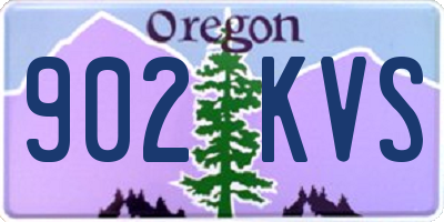 OR license plate 902KVS