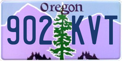 OR license plate 902KVT