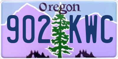 OR license plate 902KWC