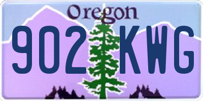 OR license plate 902KWG