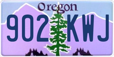 OR license plate 902KWJ