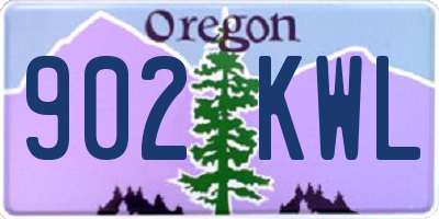 OR license plate 902KWL