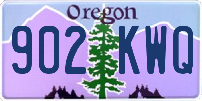 OR license plate 902KWQ