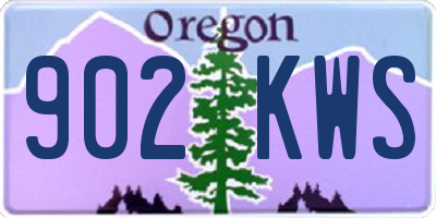 OR license plate 902KWS