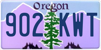 OR license plate 902KWT