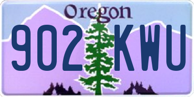 OR license plate 902KWU