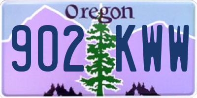 OR license plate 902KWW