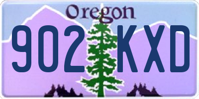 OR license plate 902KXD