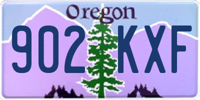 OR license plate 902KXF